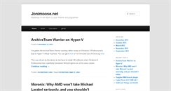 Desktop Screenshot of jonimoose.net